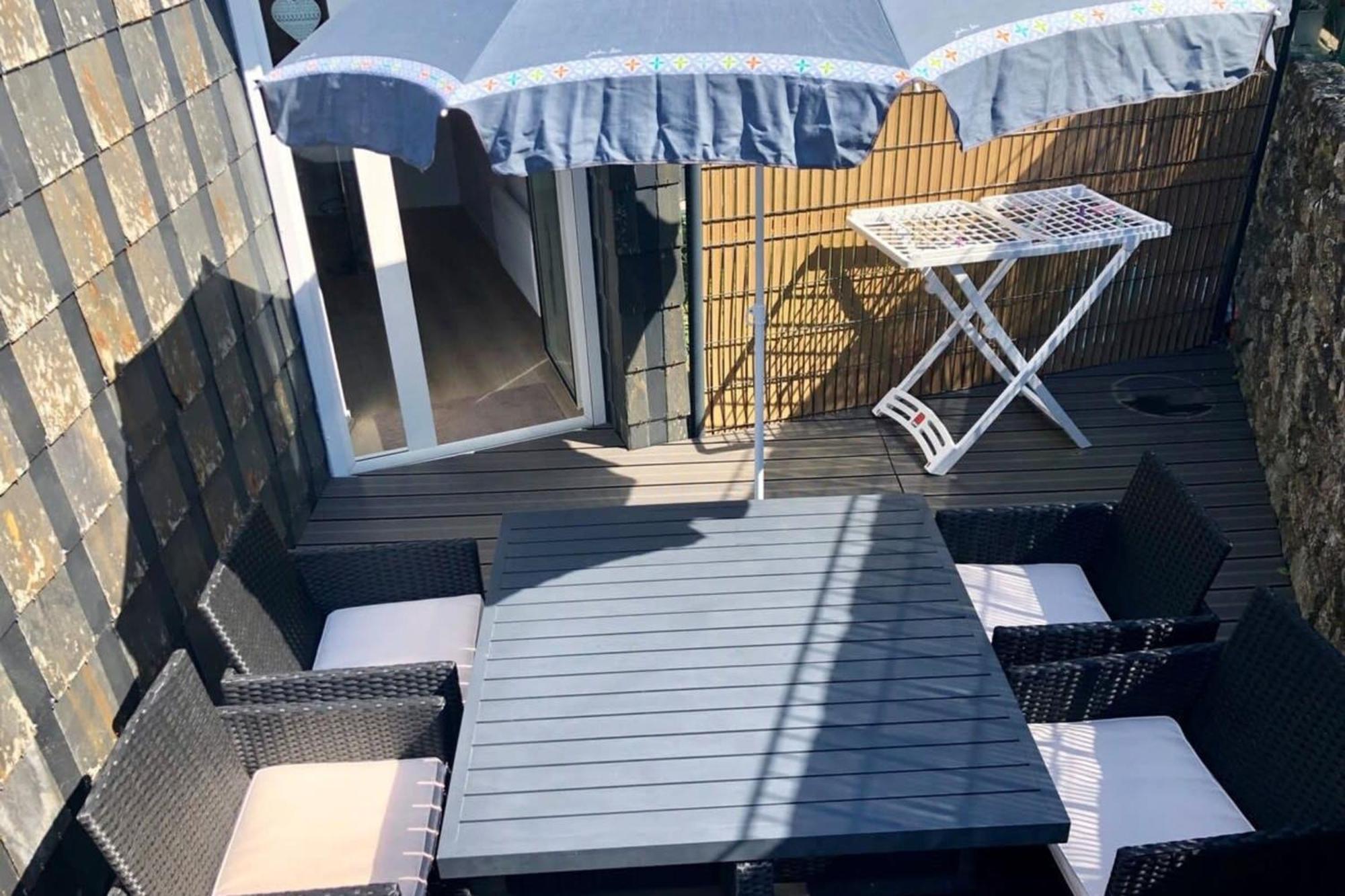 Jolie Maisonnette Cosy Bord De Mer Terrasse Гидел Екстериор снимка